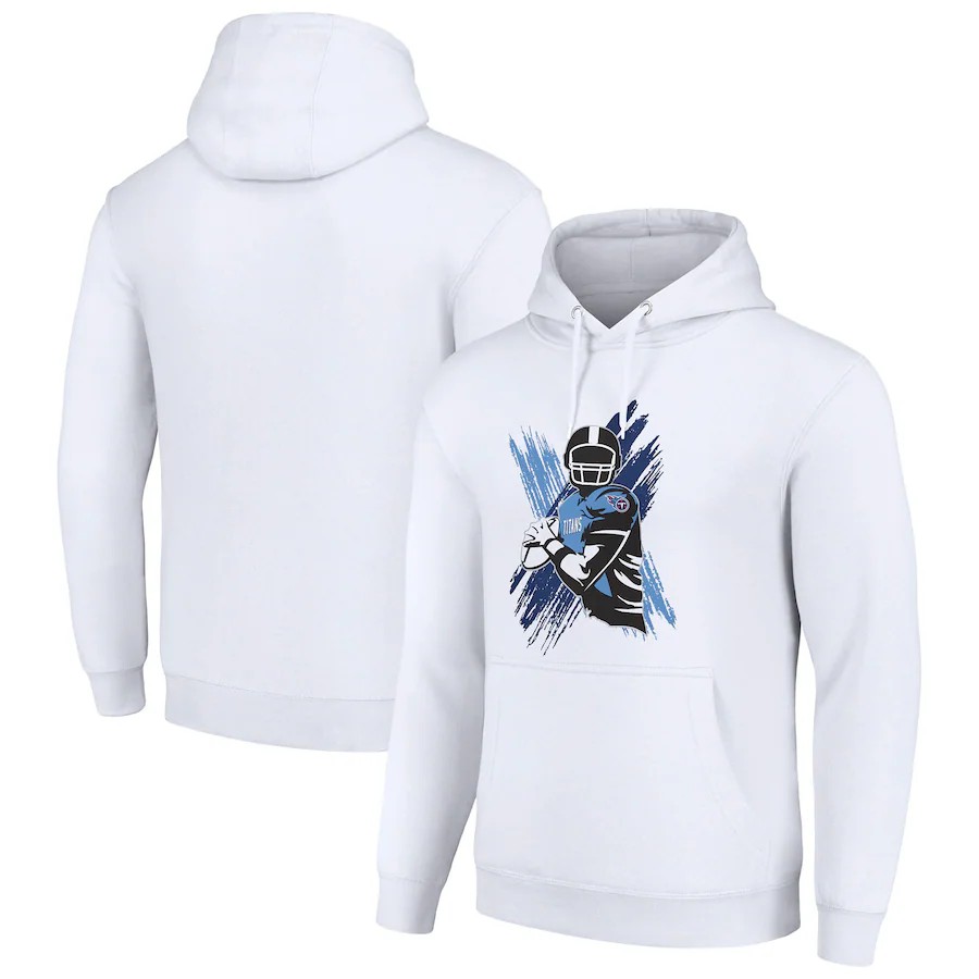 Men tennessee titans white 2024 NFL hoodie->tennessee titans->NFL Jersey